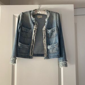 Current Elliott denim jean vintage jacket
